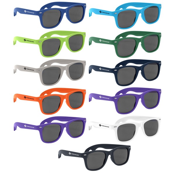 GH6213 Bottle Opener Malibu Sunglasses With Custom Imprint